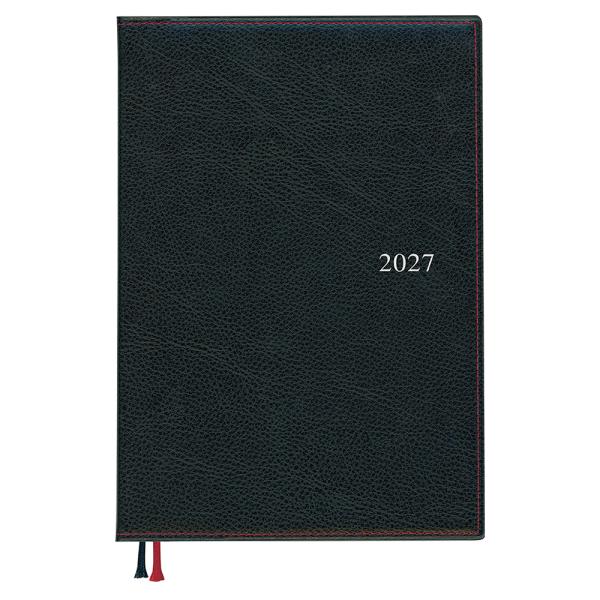 【全国送料無料】　ダイゴー　2027 アポイント デスク A5 1W+横罫　E1651　サイズ:219×155×13mm　ブラック　郵便受届