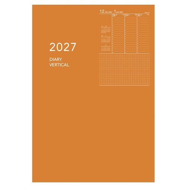 【全国送料無料】　ダイゴー　2027 アポイントノートタイプ B6 バーチカル オレンジ　E8154　サイズ:180×121×6mm　オレンジ　郵便受届
