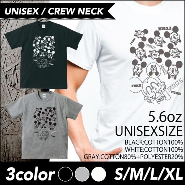 Tシャツ Uネック クルーネック 丸首 綿 半袖 カットソー メンズ レディース 西海岸 キャラクター パロディ Fukk Fuck ミッキー Buyee Buyee Japanese Proxy Service Buy From Japan Bot Online