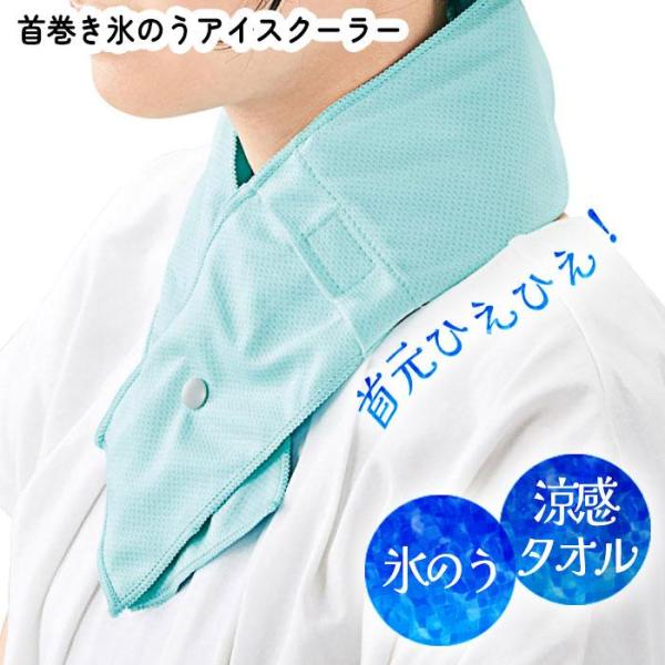 首巻き氷のうアイスクーラー1個専用タオルに入れて首に巻ける氷のう。タオルは涼感生地なのでそのままでも使えます。暑い夏に水と氷を使った熱中対策アイテム。内容量 カバー、氷のう商品サイズカバー 95×680mm氷のう/20×298×80mmパッ...