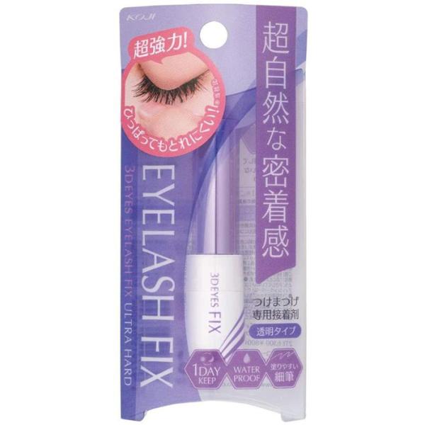 ひっぱってもとれにくいウルトラハードタイプ。乾くと乳白色から透明に変わります。●ウォータープルーフ処方汗・水・涙に強く、耐久性に優れています。●化粧品原料使用100％化粧品原料でつくられたお肌にやさしい処方です。株式会社　コージー本舗