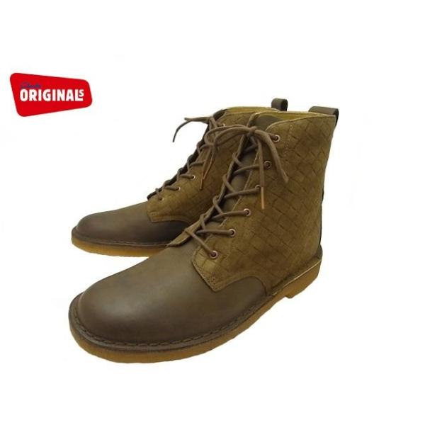 CLARKS N[NX DESERT VELOUR fU[gxA STYLE NO. 20352237 DARK GREEN LEATHER _[NO[ U[ MENS Y UKKi