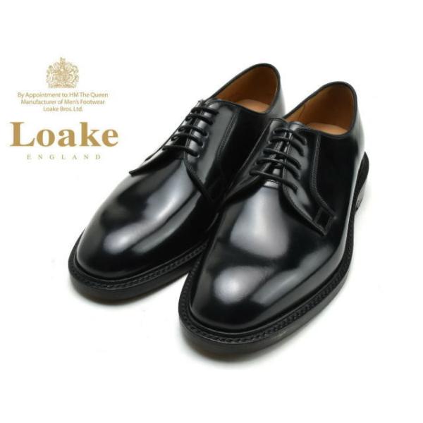 Loake ローク プレーントゥ 771 ブラックメンズ ビジネス