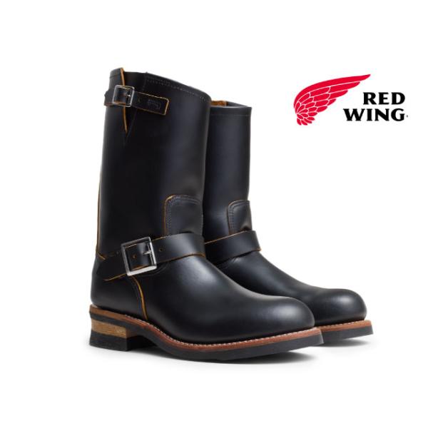 RED WING エンジニアブーツ ブラック　トゥスチール REDWING - レッドウィング／RED WING エンジニアブーツ シューズ