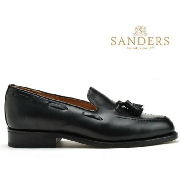 SANDERS 黒 ローファー 靴箱付き facetofacegold_sanders-7174b