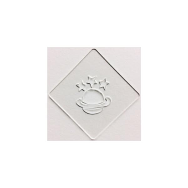 ラテアート用ステンシルシート atta カフェアートステンシル　宇宙1　LAS-0009