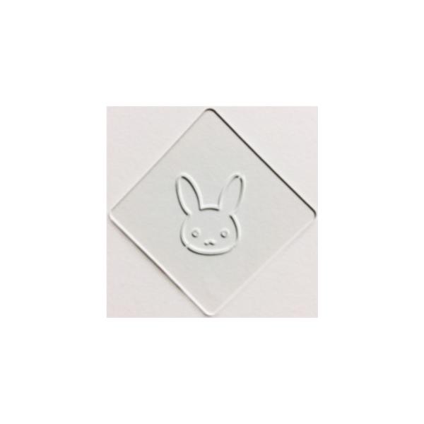 ラテアート用ステンシルシート atta カフェアートステンシル　うさぎ　LAS-0017
