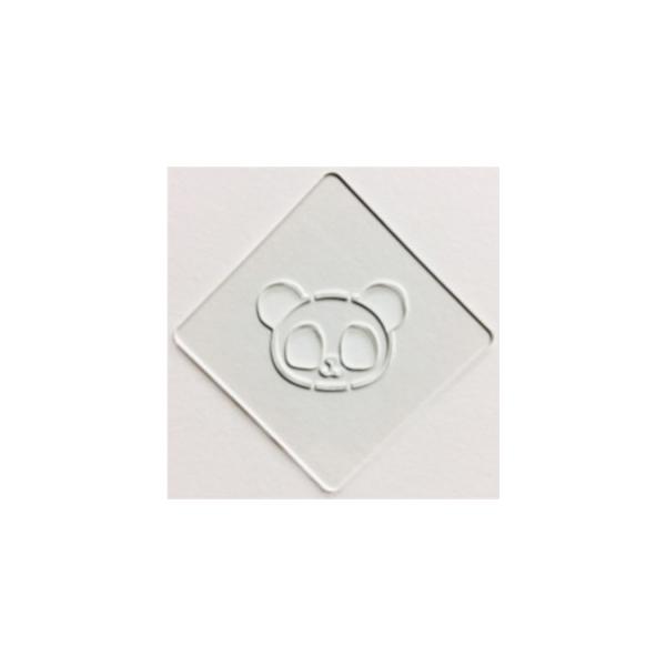 ラテアート用ステンシルシート atta カフェアートステンシル　パンダ　LAS-0018