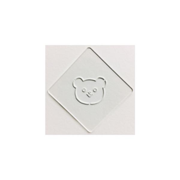ラテアート用ステンシルシート atta カフェアートステンシル　クマ　LAS-0019