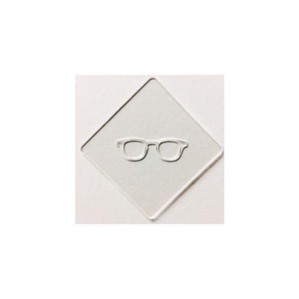 ラテアート用ステンシルシート atta カフェアートステンシル　めがね　LAS-0020