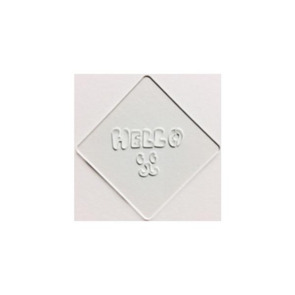 ラテアート用ステンシルシート atta カフェアートステンシル　Hello 1　LAS-0021