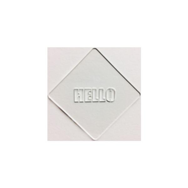 ラテアート用ステンシルシート atta カフェアートステンシル　Hello 2　LAS-0022