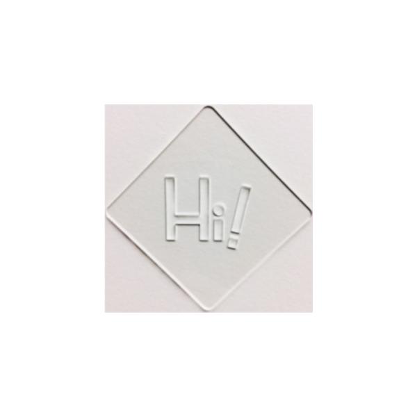 ラテアート用ステンシルシート atta カフェアートステンシル　Hi !　LAS-0038