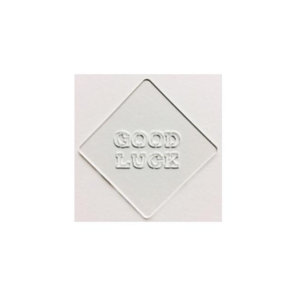 ラテアート用ステンシルシート atta カフェアートステンシル　Good Luck　LAS-0048