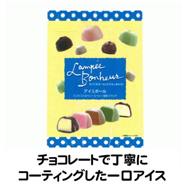 アイスクリーム アイス 冷凍 チョコ アイスボール 5種×6粒 一口 ランペボヌール ヒカリ乳業鹿野屋チョコレートで丁寧にコーティングした一口アイス。外側のチョコと中のアイスが口の中でバランスよく滑らかに溶け合う、口あたりのよいアイスクリー...
