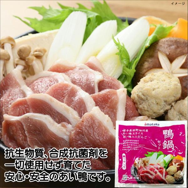 鍋 鍋セット 冷凍 岩手県産 あい鴨 鴨鍋セット あい鴨肉 200g  あい鴨入だんご 100g 鍋つゆ 50g×2  年末限定 鴨なべ 鴨鍋 かも鍋ごぼうやネギなどお好みの具材をたすだけ。スープ付だから、簡単に美味しい合鴨鍋ができます。お...