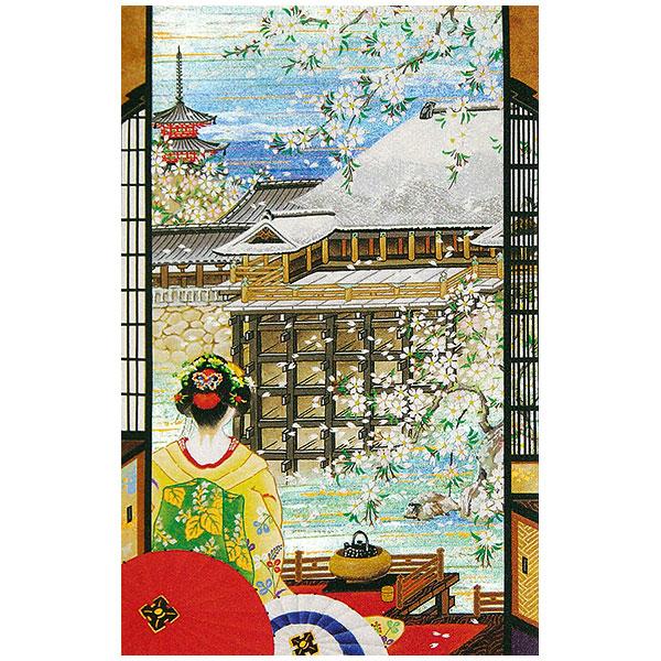 クリスマスカード 和風 F25 8s 舞妓 清水寺 五重塔 グリーティングカード 多目的 メッセージカード 和紙 冬 福井朝日堂 F25 8s 22 F A Greetings 通販 Yahoo ショッピング