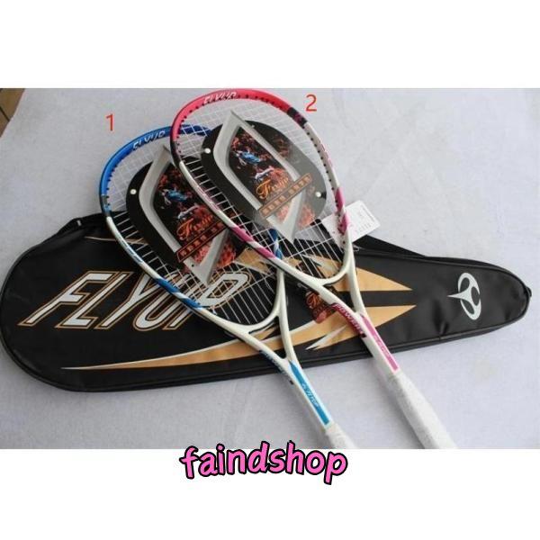 こちらの商品は海外輸入品となります。名前：スカッシュラケット/ Speedmintonラケット長さ: 約 69 センチメートル色: オレンジ、黄、青材質：カーボンアルミ合金パッケージ: 1 pc ラケット + 1 pc バッグ