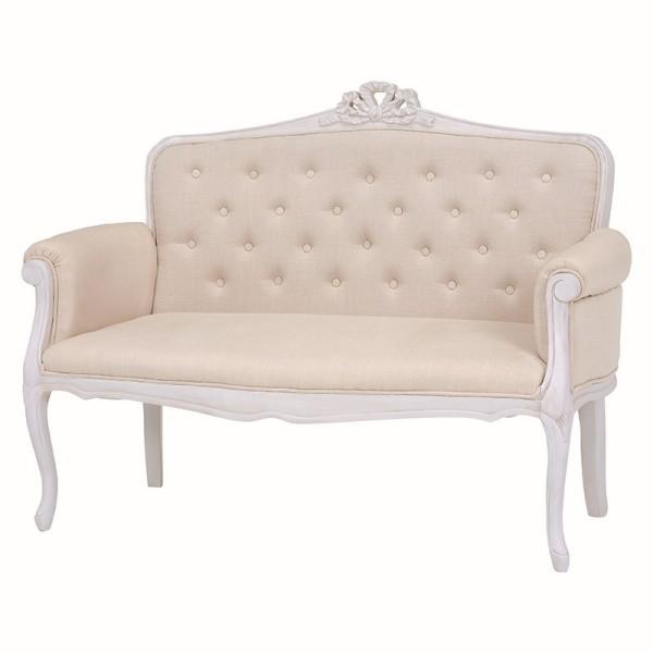 アンティーク風 ロココ調 姫系猫脚 2Pソファー 組み立て式