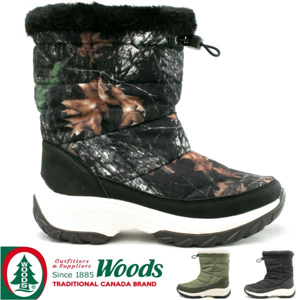 レディースシューズ 防水シューズ  アウトドアシューズ ウィンターブーツ カジュアルブーツ ハイキングシューズ WOODS WDL810 wdl810