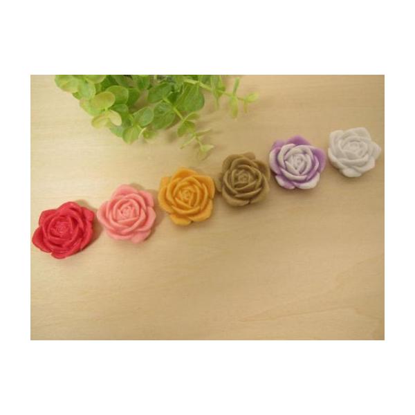 カボション 薔薇のデコパーツ、パーツ、貼り付けパーツ、ビックサイズ