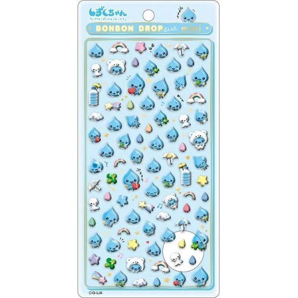 ボンボンドロップシール しずくちゃん ミニ Q-LiA（クーリア） しずくちゃん ボンボンドロップシールミニ しずく