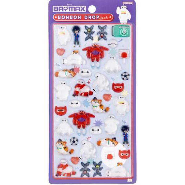 サンスター文具 ディズニーキャラクター シール 立体 ボンボンドロップ