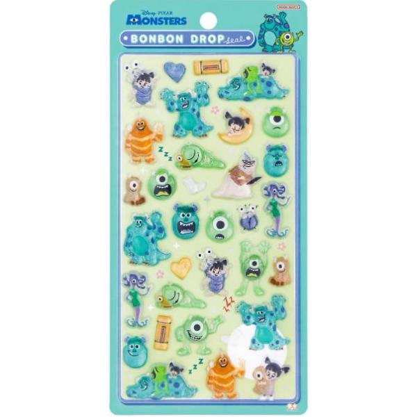 サンスター文具 ディズニーキャラクター シール 立体 ボンボンドロップ