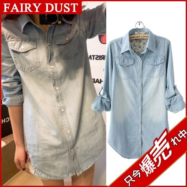 デニムジャケット デニムシャツ レディース ダンガリーシャツ ゆったり アウター カジュアル 春秋物 通勤 人気 長袖 大きい