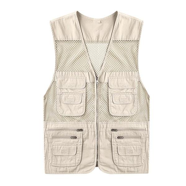 多機能ベスト メンズ トップス ベスト お釣りベスト ポケット多い メッシュ 結婚祝い アウト 大人気 カメラマン 登山 シンプル 新作 春夏