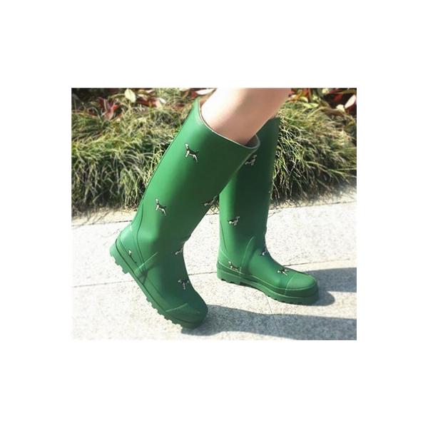 レインブーツ 長靴 レインシューズ レディース ロングブーツ ロング アウトドア 雨靴 防水 軽量 防寒 おしゃれ 正規品新品未使用品