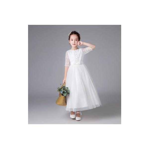 子供ドレス ロング ピアノ発表会 チュール ワンピース 子どもドレス フォーマル 七五三 ジュニアドレス 白 ドレス 110cm 170cm ウエディング子供ドレス Buyee 日本代购平台 产品购物网站大全 Buyee一站式代购 Bot Online