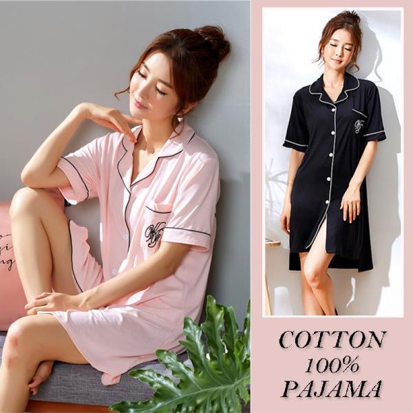 ネグリジェ レディース 前開き ネグリジェ 半袖 ワンピース シャツパジャマ 綿100 ルームウェア 部屋着 ナイトウェア ネグリジェ 無地 寝巻き 可愛い シンプル Buyee Buyee 日本の通販商品 オークションの代理入札 代理購入