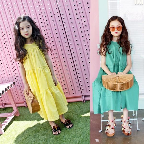 ペア ワンピース 子供服 ノースリーブ ワンピース マキシ丈 無地 ワンピース 女の子 キッズ 夏 海 ナチュラル ビーチ ワンピース リゾート ハワイ Y Fairyhouse 通販 Yahoo ショッピング