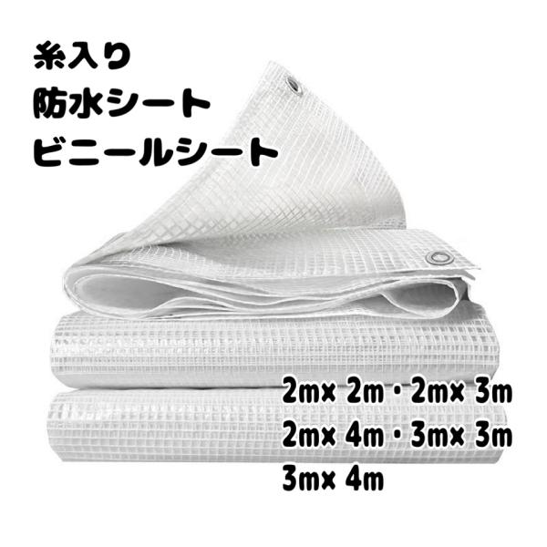 材質 ポリエチレン（PE）カラー 透明(糸入り)サイズ 2m×2m・2m×3m・2m×4m・3m×3m・3m×4m【優れた耐久性】ポリエチレンで作られていて埋め込まれた繊維強化ロープで耐久性に優れています。【防寒性・保湿性効果抜群】防雨、防...