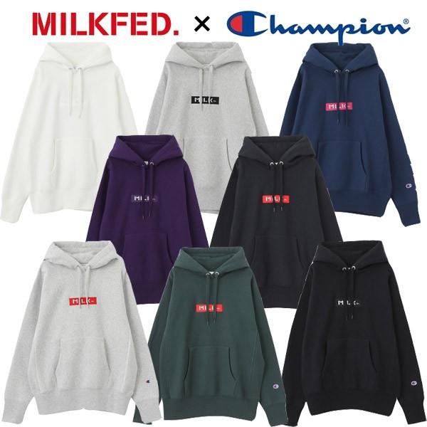 MILKFED. ミルクフェド MILKFED CHAMPION BAR SWEAT HOODIE MILKFED. ミルクフェド MILKFED CHAMPION BAR SWEAT HOODIE