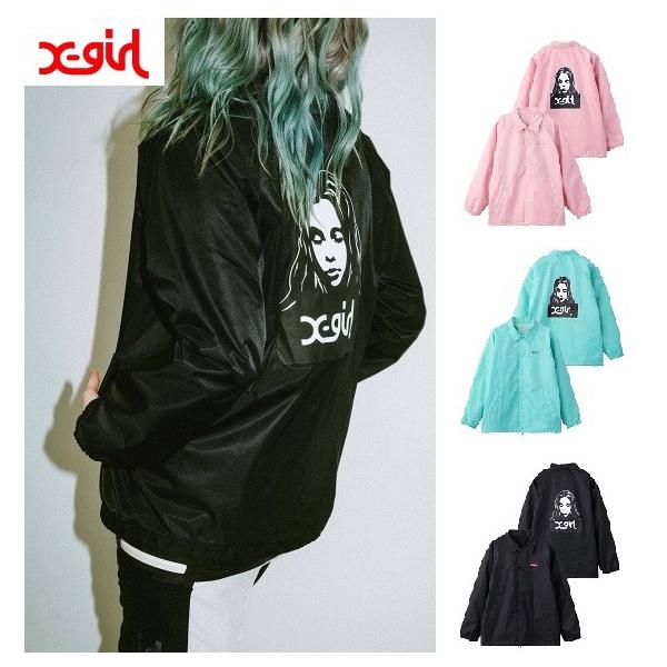 X-girl ☆SALE セール☆ エックスガール FACE COACH JACKET X-girl ☆SALE セール☆ エックスガール FACE COACH JACKET