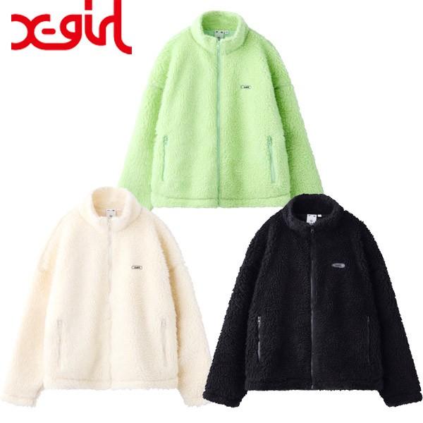 X-girl エックスガール X-GIRL STAND COLLAR BOA JACKET X-girl エックスガール X-GIRL STAND COLLAR BOA JACKET