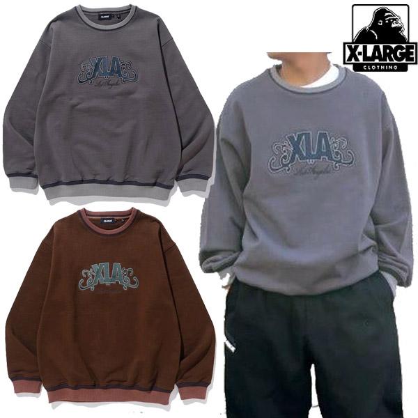 XLARGE エクストララージ XLA EMBROIDERY CREWNECK SWEATSHIRT