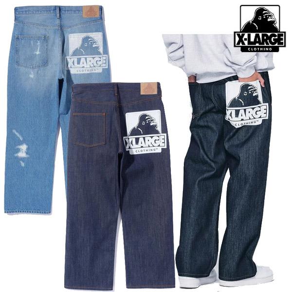 エクストララージ XLARGE OG DENIM PANTS デニム パンツ ジーパン ポケット ゴリラ 人気 メンズ レディース ブランド  ストリート 新品 正規品 送料無料