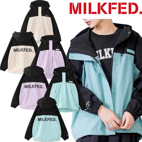 MILKFED. ミルクフェド BACK LOGO BICOLOR MOUNTAIN PARKA MILKFED. ミルクフェド BACK LOGO BICOLOR MOUNTAIN PARKA