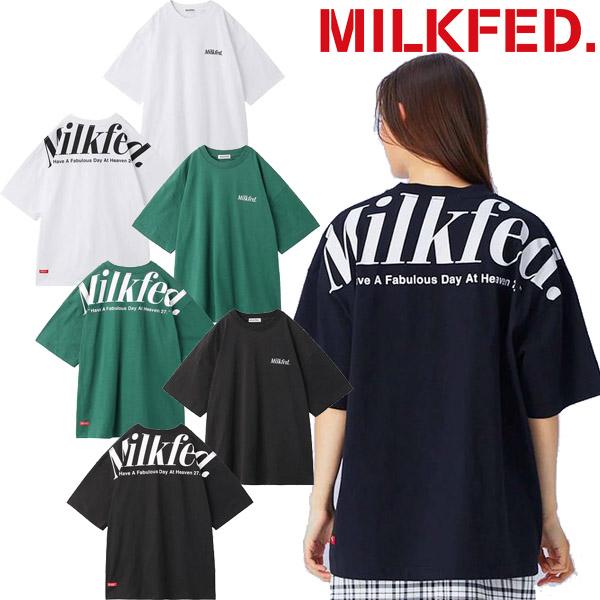 MILKFED. ミルクフェド BIG BACK LOGO WIDE S/S TEE ビック