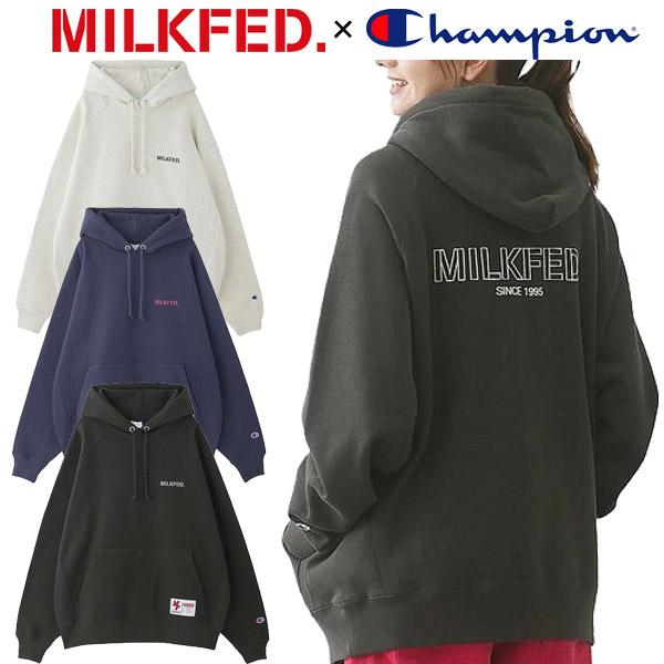 MILKFED. ミルクフェド × CHAMPION SWEAT HOODIE チャンピオン MILKFED. ミルクフェド × CHAMPION SWEAT HOODIE チャンピオン