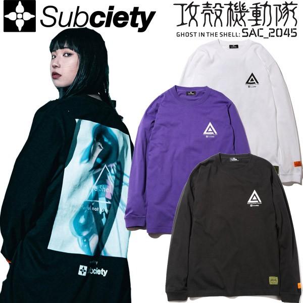 サブサエティ Subciety 攻殻機動隊sac 45 Ghost Hack L S コラボ ロンt 長袖 草薙素子 バックプリント アニメ 日本 ブランド メンズ 105 448 Faithstore 通販 Yahoo ショッピング