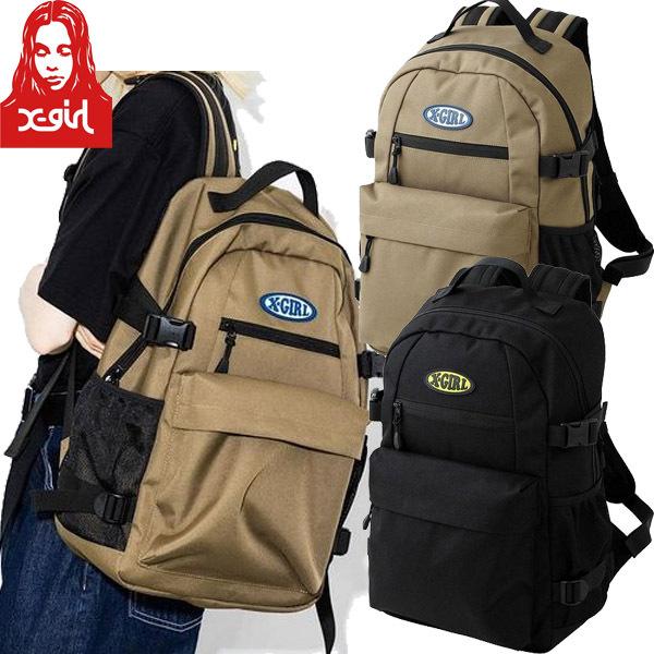 エックスガール X Girl Oval Logo Backpack オーバルロゴ バックパック リュック カバン 通学 通勤 ブラック フェス ブランド レディース Faithstore 通販 Yahoo ショッピング