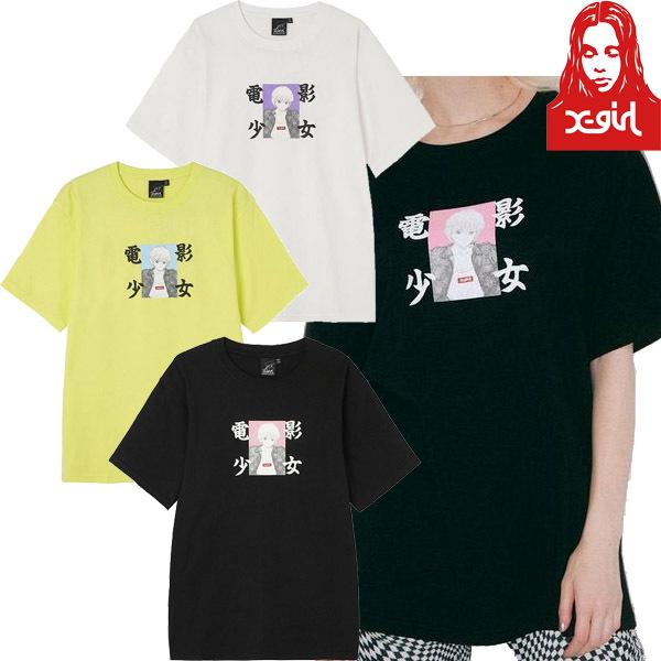 ☆セール ＳＡＬＥ☆ エックスガール X-GIRL X-girl × KATSURA MASAKAZU DENEI SHOJYO S/S TEE  桂正和 コラボ Tシャツ 電影少女 ブランド ユニセックス