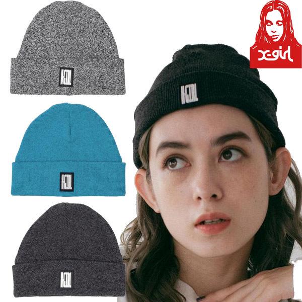 エックスガール X Girl Melange Knit Cap メランジ ニットキャップ 帽子 ニット帽 ビーニー ロゴ 小物 雑貨 ギフト シンプル ブランド レディース Faithstore 通販 Yahoo ショッピング