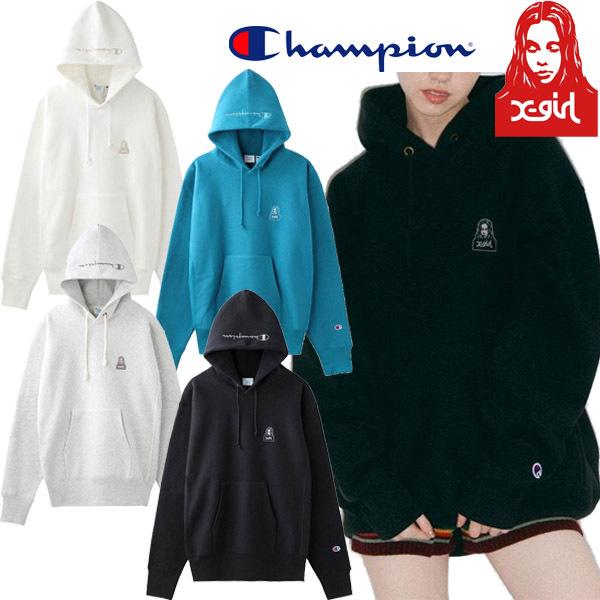 X-girl エックスガール X-GIRL × Champion FACE REVERSE WEAVE X-girl エックスガール X-GIRL × Champion FACE REVERSE WEAVE