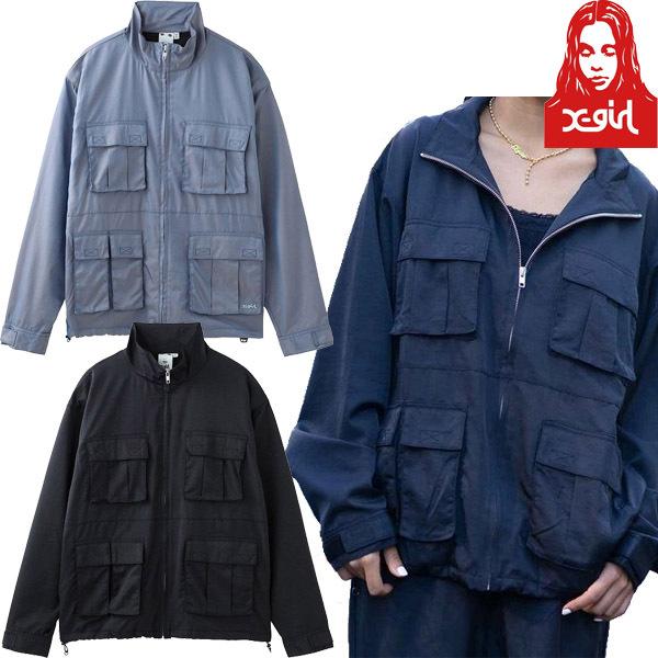 セール Sale エックスガール X Girl Shiny Jacket シャイニーナイロン ジャケット アウター オーバーサイズ ライトアウター メンズライク レディース Faithstore 通販 Yahoo ショッピング