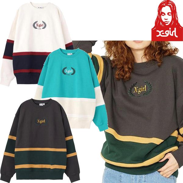 X-girl エックスガール X-GIRL COLLEGE SWEAT TOP カレッジ X-girl エックスガール X-GIRL COLLEGE SWEAT TOP カレッジ